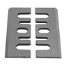 2pcs High Speed Steel Electric Planer Blades Re Sharpenable 82mm Planer Blade Replacement Silver Tone High Speed Steel Blades