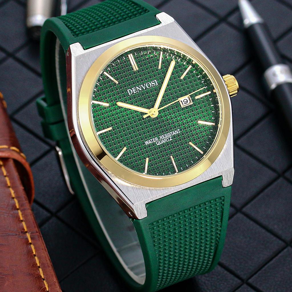 New Fasion casual quartz watch Waterproof Male Clock Luminous Stainless Steel Square Quartz Men Watch