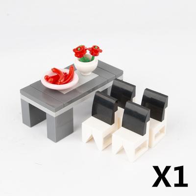 DIY Городское украшение Домашние строительные блоки Аксессуары Кровать ТВ Диван Холодильник Обеденный стол Подметальная машина Телефон Кирпич Подарок Игрушка Дети J078