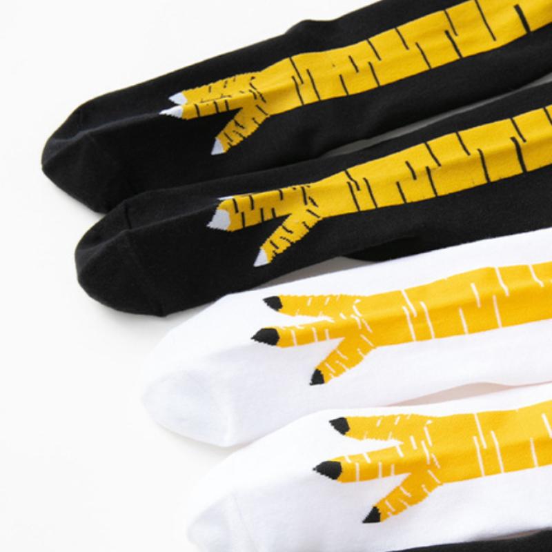 Носки с куриными лапками Модные тонкие летние носки для женщин Утягивающие длинные JK носки