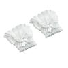 1Pair Costume Accessory Detachable Sleeves Cuffs Solid Color Fake Sleeves Cuffs  Daily Accessory