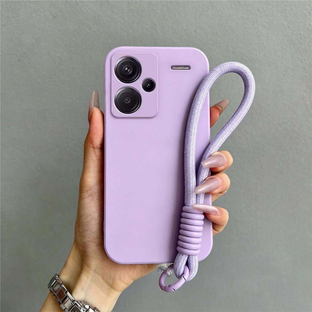 Ремешок-шнурок Чехол для телефона Для Xiaomi Redmi Note 13 12 Pro Plus 12S 11S 10S 9S 12 11 10 9 8 Pro Матовый Мягкий Силиконовый Задняя Крышка