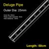 1Pcs Transparent Outflow Pipe Acrylic Rain Shower Outlet Tube New Aquarium Filter