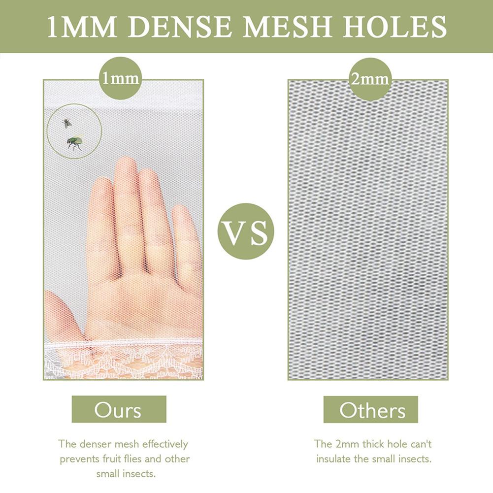 Складная кухонная сетка для пищевых продуктов, антимушиные пищевые покрытия, палатка, многоразовая складная крышка, защищающая от насекомых, сетка для защиты пищевых продуктов