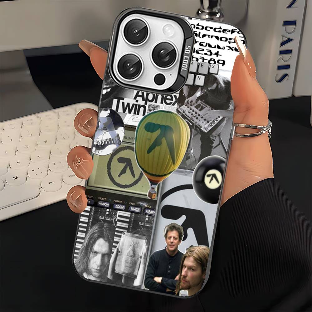 Чехол для телефона A-Aphex T-Twin для iPhone 17 16 15 14 13 Pro Max Plus Матовый цветная задняя крышка