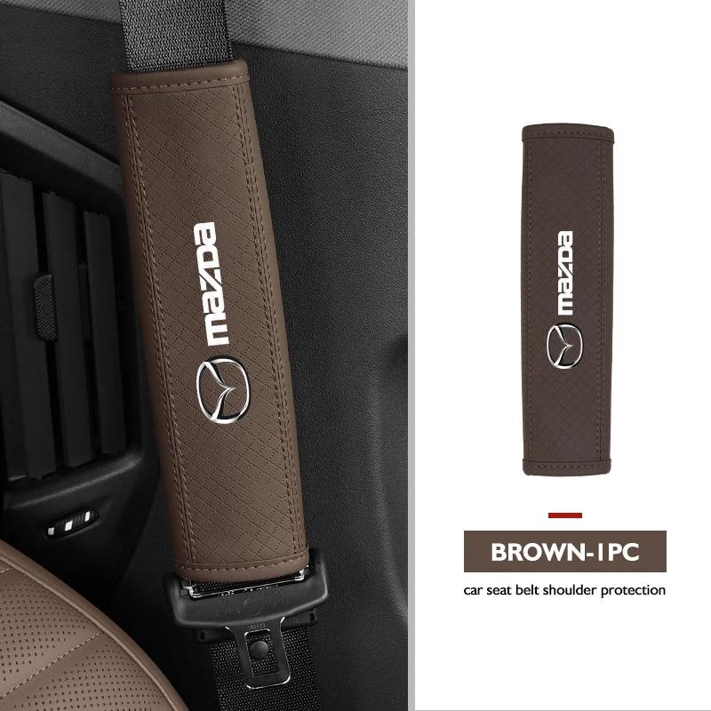 2025 Hot Car Seat Safety Belt Shoulder Protection Strap Pad Accessories For Mazda Atenza Axela MX30 CX30 CX3 CX9 MX5 RX8 RX7