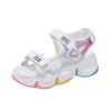 Platform Women Sandals Rainbow Sole Girls Beach Shoes 2025 New Summer Gladiator Sandles for Woman Wedge Sandalias Casual Shoes