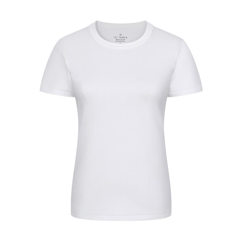 Pure Cotton Short-sleeved T-shirt for Women New Casual Waist-closed Half-sleeved Women