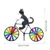 Спиннер для велосипеда с животными, художественное украшение для двора, ветровая вертушка, трехмерный мультяшный стиль, кошка, собака, уличное украшение для сада, ветряная мельница