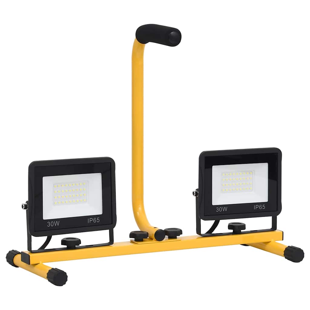 LED Floodlight with Handle 2*30 W Cool White