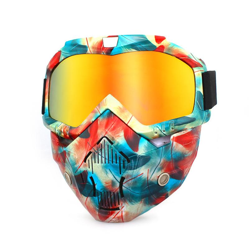 Ретро маски для лица, очки, внедорожные мотоциклы, гоночные очки, очки для велоспорта на открытом воздухе, катание на лыжах