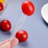 200Pcs Independent Packaging Disposable Fruit Skewers Plastic Cake Fork Fruit Toothpick  KTV