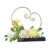 Wedding Flower Display Stand Ring Basket Heart Shaped Backdrop Decor Holder