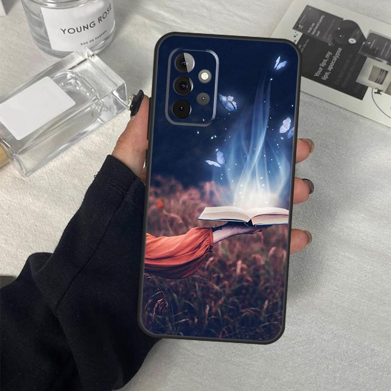 Чехол для любителя книг для Samsung Galaxy A55 A35 A15 A52 A32 A12 A16 A26 A36 A56 A53 A33 A13 A14 A34 A54 A17