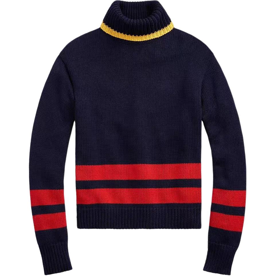 Polo Ralph Lauren High Neck Cotton Long Sleeve Pullover Sweater Women Sweater 211782689-001