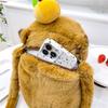 Cute Soft Plush Capybara Backpack Girl Fashionable Crossbody Bag for Women Kawaii Shoulder Bag for Children Gifts for Girlfriend