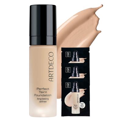 Art Deco Perfect Tint Foundation Основной продукт 20 мл + Набор тональной основы 6 мл, нет. 16, Нет. 08 (Фонд), 1 комплект
