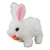 Realistic Bunny Toy Plush Interactive Easter Electronic Hopping Bunny Toy with Sound Wiggle Ears for Birthday Gift White