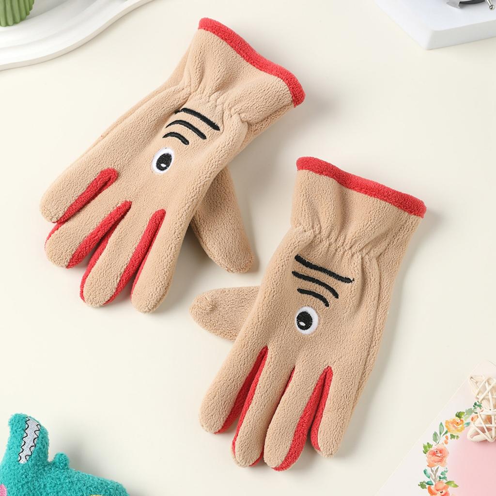Children's Warm Gloves Plus Fleece Cold-proof Gloves