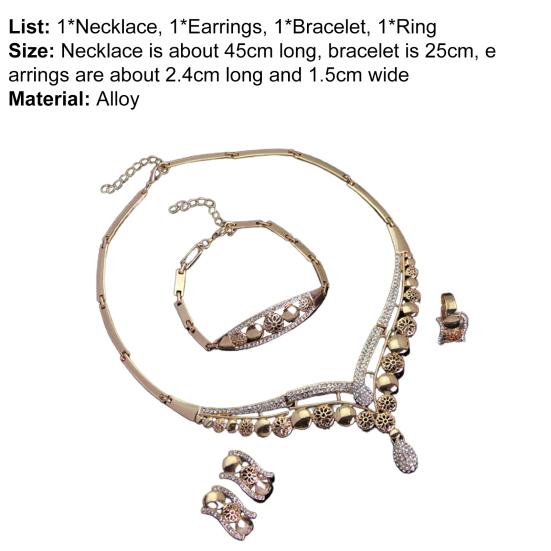 Модный комплект колье-колье, сияющий, очаровательный, изысканный