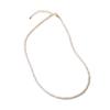 Freshwater Pearl Small Necklace Pearl Necklace Feminine Elegant Potato 38cm White X Gold [VOTRE COUTURE] Women's