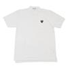 Des PLAY BLACK HEART POLO SHIRT Polo Shirt WHITE [COMME GARÇONS] [XS Size]