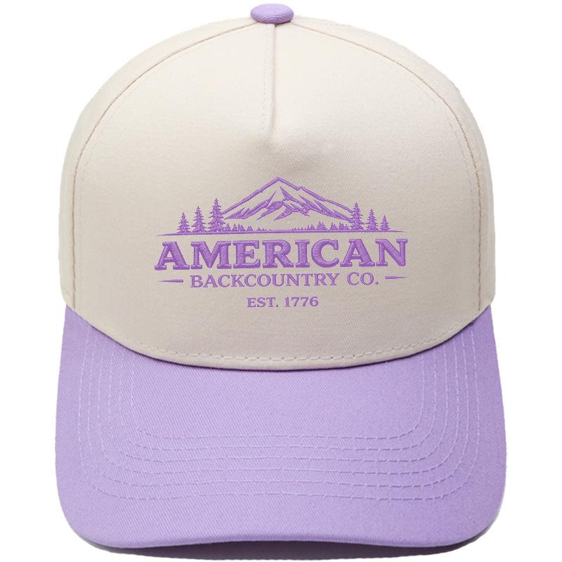 AMERICAN BACKCOUNTRY CO. Truck driver hat embroidery color matching baseball cap men and women casual