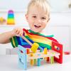 Wooden Hammering Pounding Toys Early Educational Playsets Pile Driving Platform Color Cognitive