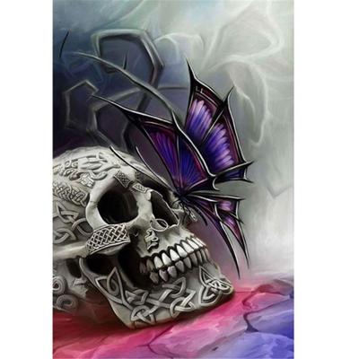 Полный 5D Diy Алмазная картина Бабочка Череп Алмазная вышивка Полный набор аниме Наборы для вышивки крестом Домашний декор Подарок ручной работы
