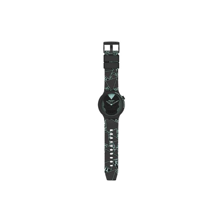 Swatch Унисекс 47мм Черные Часы SB01B129 SB01B129
