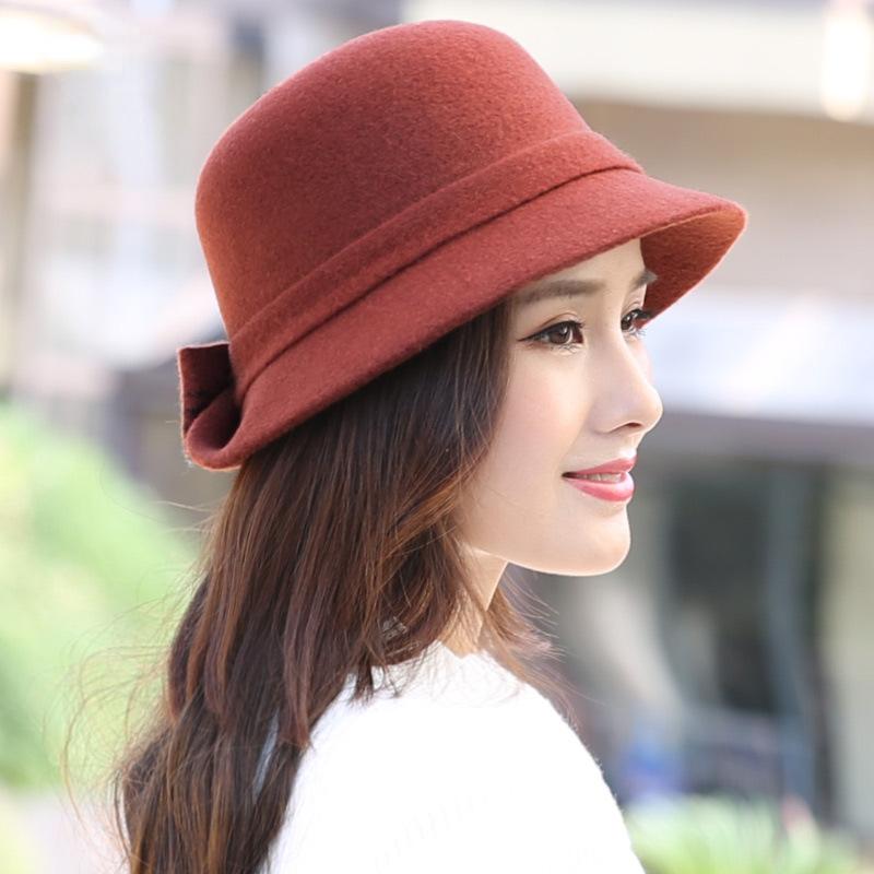 Корейская шерстяная шляпа для бассейна, женская осенне-зимняя шапка, теплая шерстяная шапка для женщин