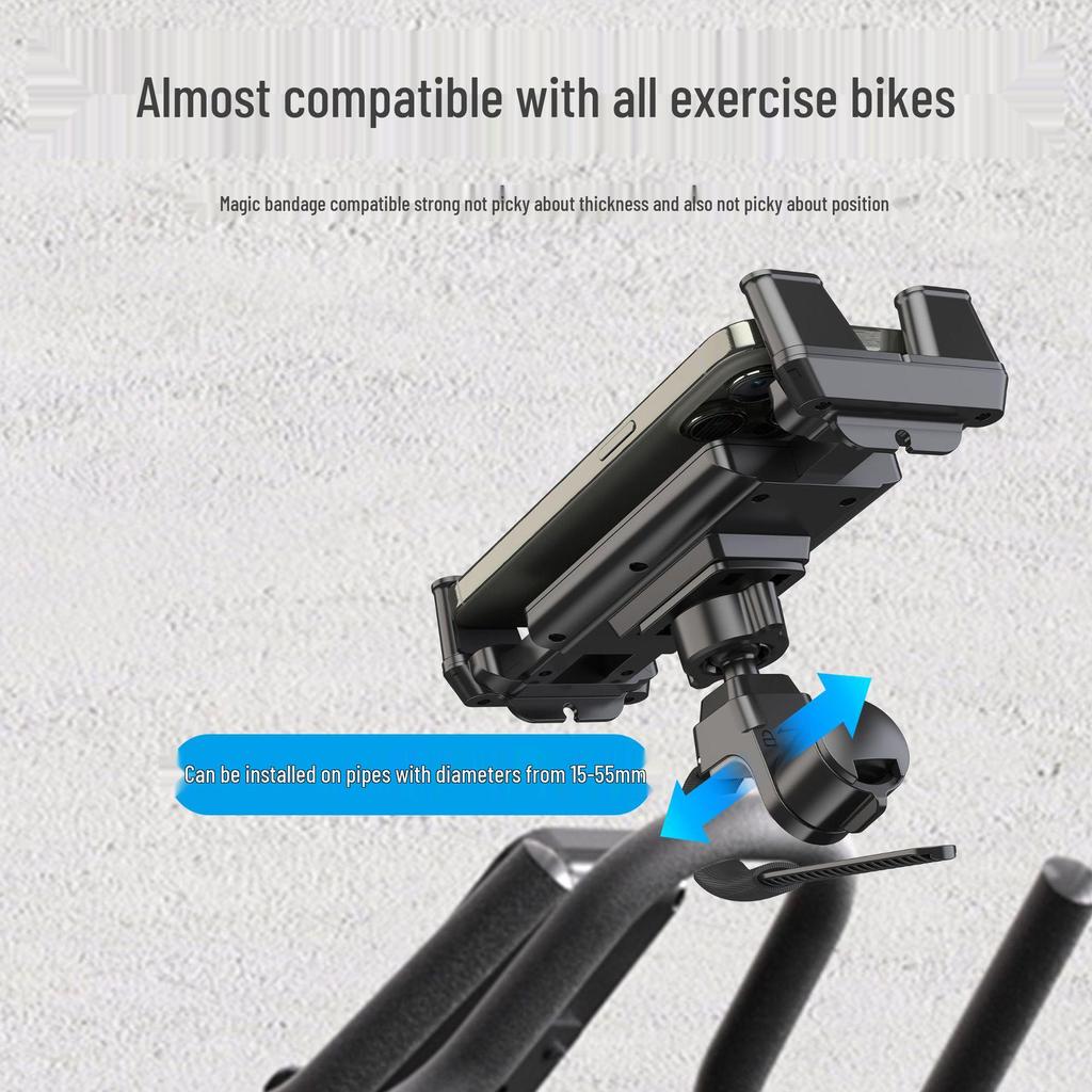 Universal Anti-Drop Holder for Mountain Bikes, Motorcycles, Electric Vehicles, and Fitness Equipment - Fits Phones and Tablets