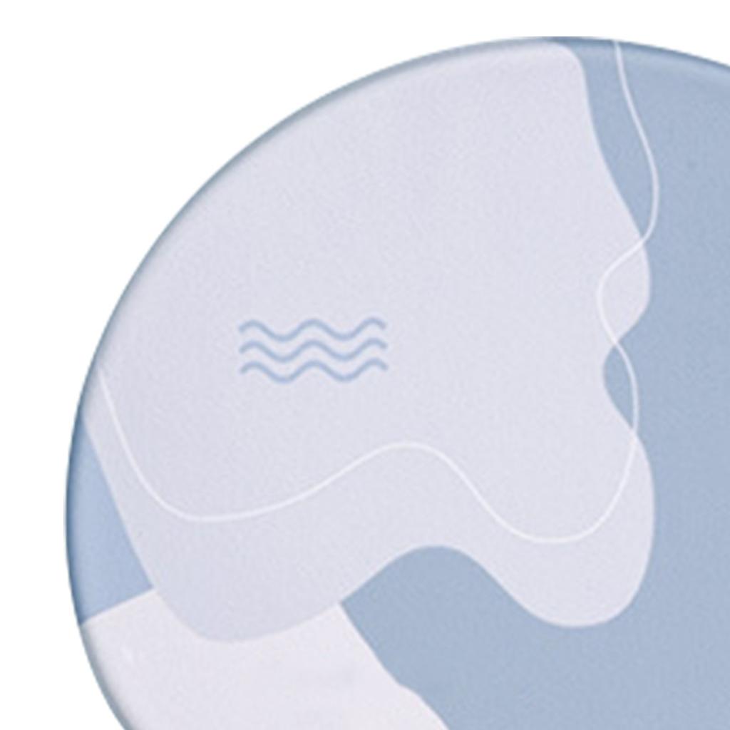 Набор коврик для мыши и клавиатуры Эргономичный силиконовый коврик для мыши с пеной с памятью Поддержка запястья для клавиатуры для компьютера Круглый,