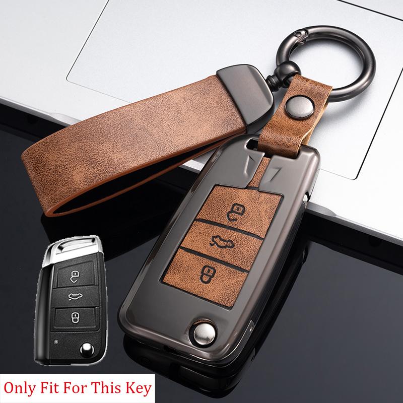 Чехол для ключей от автомобиля для Volkswagen VW Golf 7 Gti Mk7 R Touran Skoda Octavia 3 Superb Karoq Kodiaq Seat Leon Mk3 Ateca, аксессуары