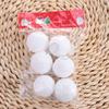 6pcs 4/6/8CM Christmas Snowballs Round Xmas Tree Hanging Pendant  New Year Gift
