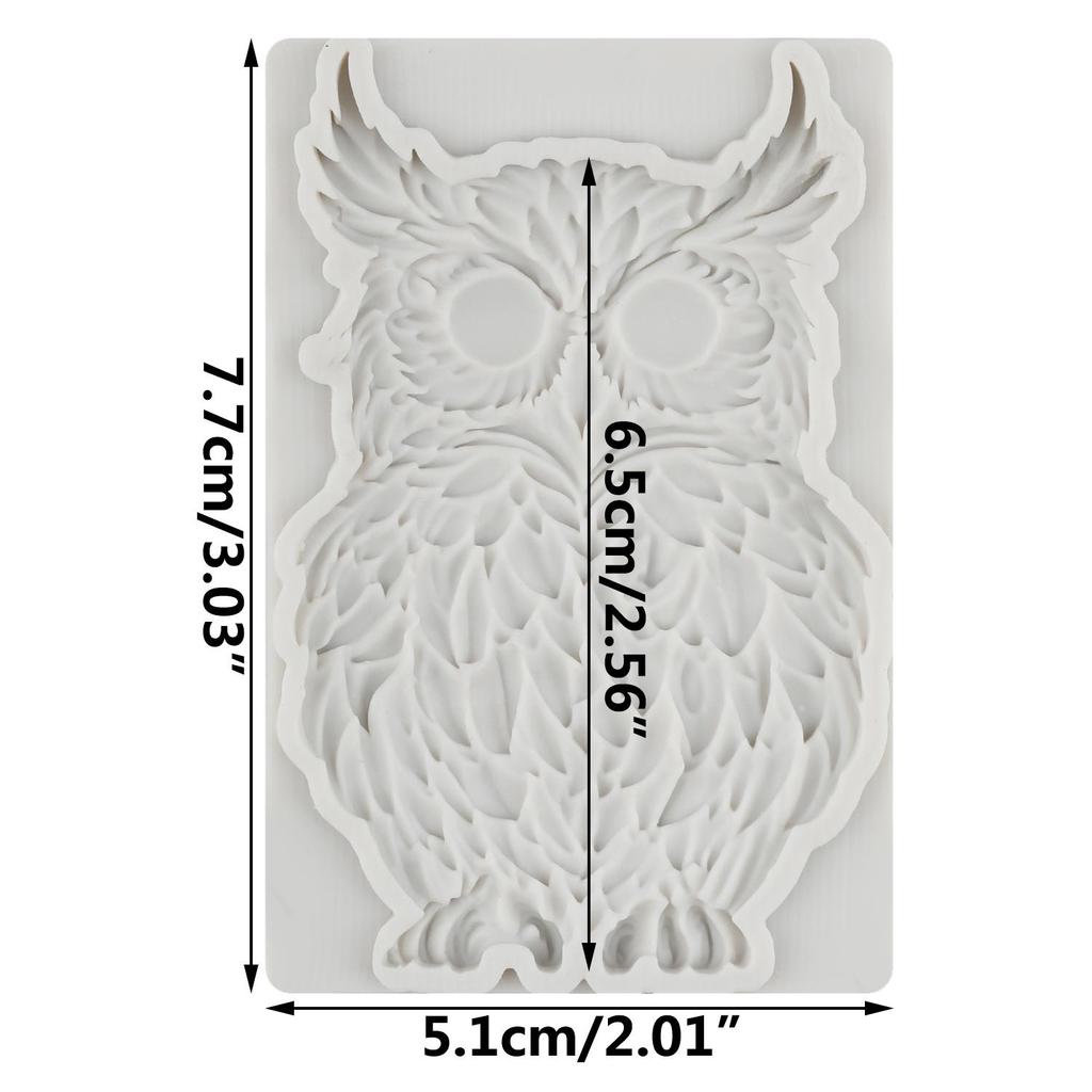 Owl Silicone Mold Owl Fondant Molds Cake Decorating Tools Cupcake Topper Candy Resin Clay Chocolate Gumpaste Mold