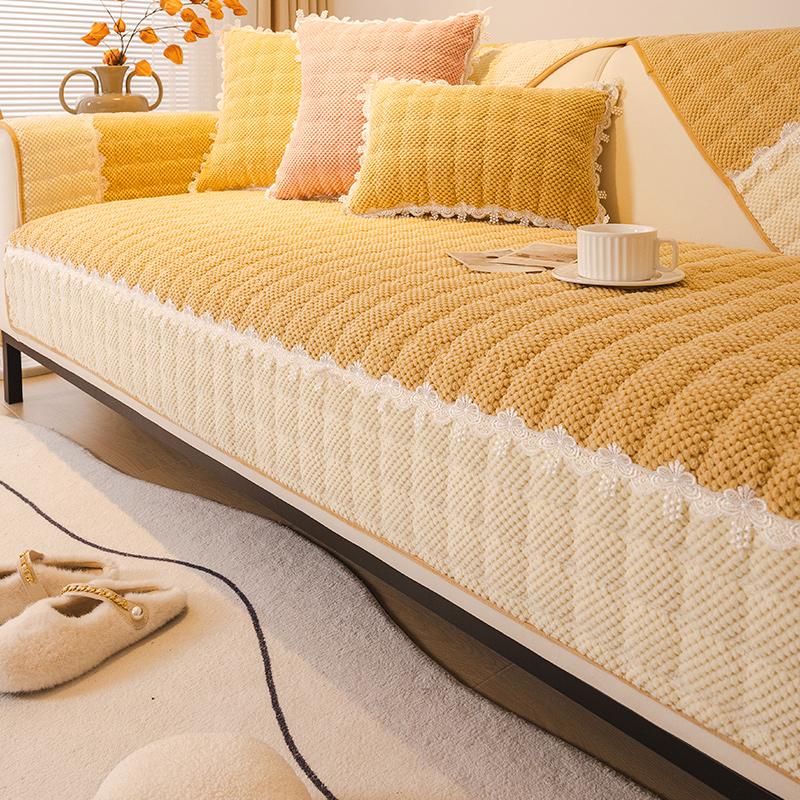 Подушка для дивана осень и зима, новый зимний плюшевый чехол для дивана, высококачественный подлокотник, защитный корпус