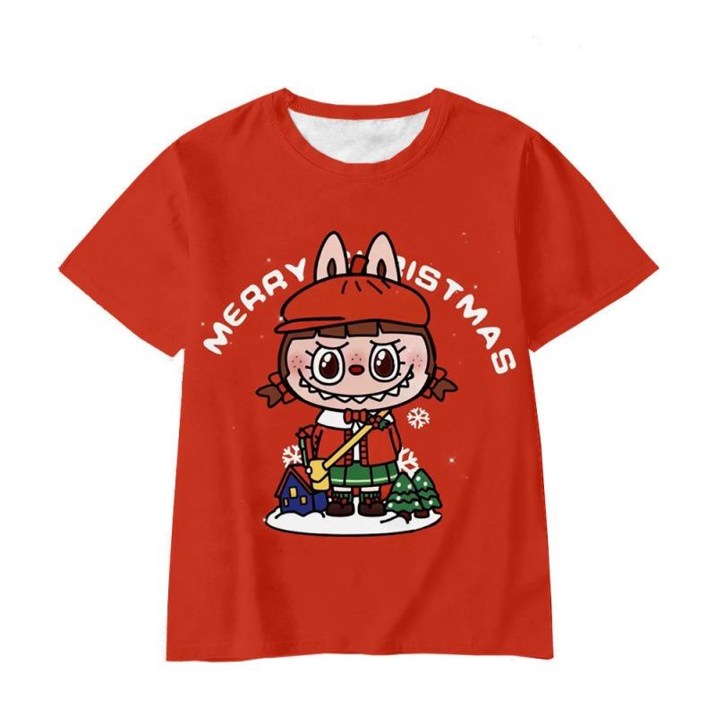 Personalized Cute Cartoon Anime Image 3D Digital Printing Summer Tops Fashion Breathable Children's Short T-shirt