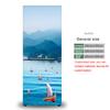 28 Styles For Choice Beach Scenery Refrigerator Sticker Peel and Stick Waterproof Double Door Freezer Cupboard Decor Art Mural