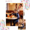 Diamond Painting Handmade Diy Flat 5D Judy Hopps Zootopia Character Eating Carrot Cake Painting Art Home Decoration