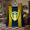 Флисовое одеяло в тематике Leeds United Уютное Мягкое Плюшевое Одеяло Для Спальни Дивана Путешествий