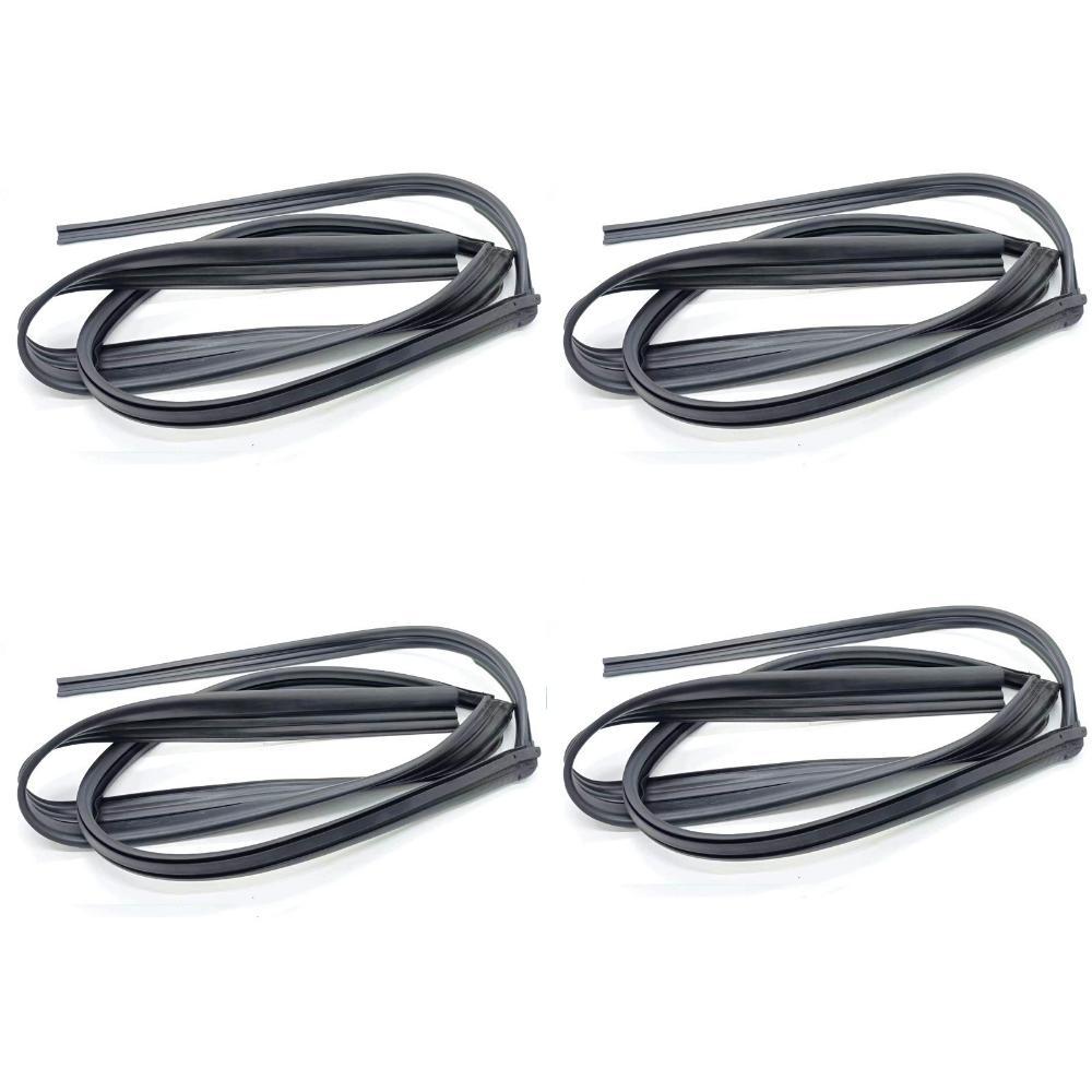 For 1994-1997 Honda Accord Sedan 4 Doors Glass Run Channel Weather Window Seals