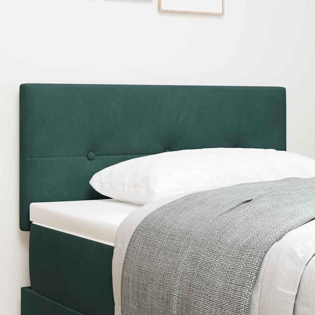 LED Headboard with Green LED Light Strips 80 cm Velvet