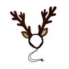 Christmas Reindeer Dog Headband Antlers Xmas Hair Loop Classic Elk Headwear for