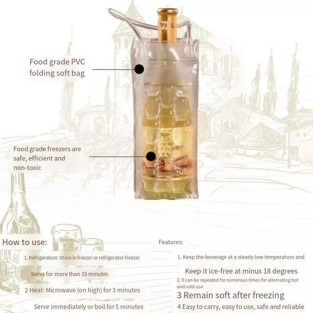 Портативная сумка-холодильник для пива, Изолированная сумка для красного вина, Практичная портативная ПВХ подарочная сумка для улицы, Сумка-холодильник для винных бутылок