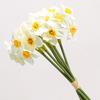 6 шт./букет искусственный цветок нарцисса реалистичный искусственный шелковый цветок для дома, офиса, свадьбы, вечеринки, в помещении, на открытом воздухе