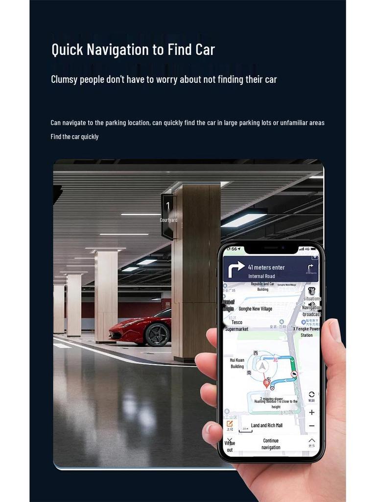 Apple Smart Wireless Charging Car Phone Holder & Locator/Navigator with Anti-Lost Feature