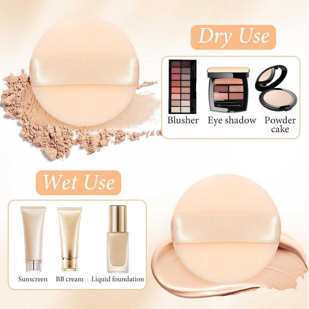 12 шт. Мягкая микрофибра Маленькая пуховка для пудры, 1,5 дюйма Маленькая пуховка Мини Моющиеся спонжи для макияжа для пудры Размером с палец для женщин Спонж для лица