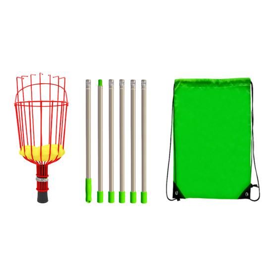 Инструмент для сбора фруктов с регулируемой длинной губкой и съемной большой емкостью