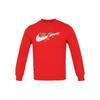 Logo Crewneck Casual Long Sleeve Kids Tops Red HF6690657
